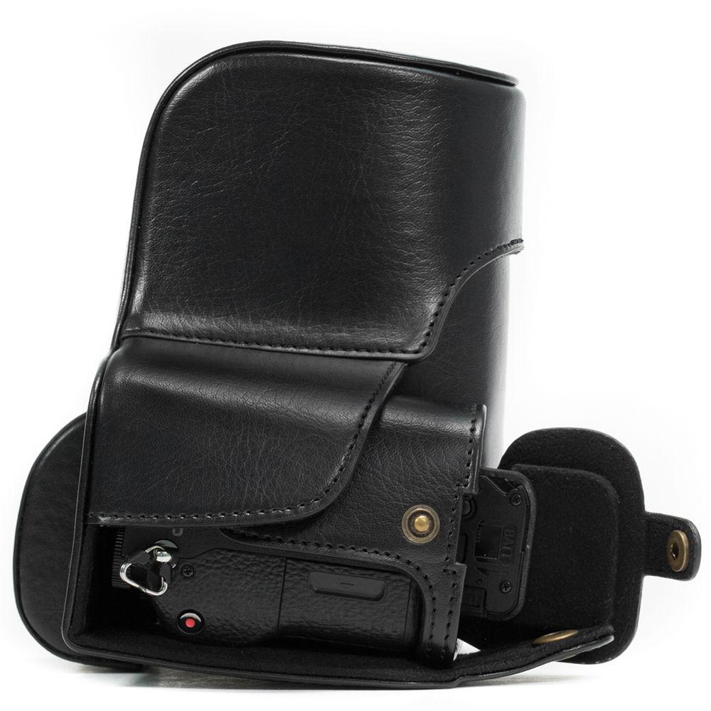 MegaGear Ever Ready PU Leather Case & Strap for a7S II, a7R II, a7 II with 28-70mm