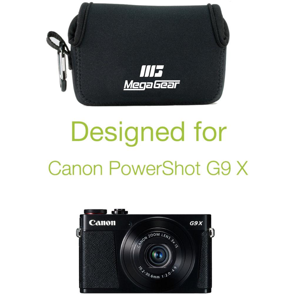 MegaGear Ultra-Light Neoprene Camera Case with Carabiner for Canon PowerShot G9 X