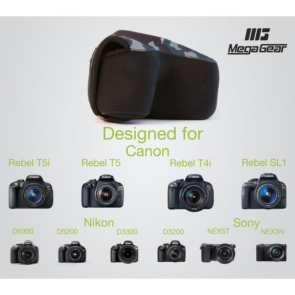MegaGear Ultra Light Neoprene Case for Select Nikon and Canon Cameras
