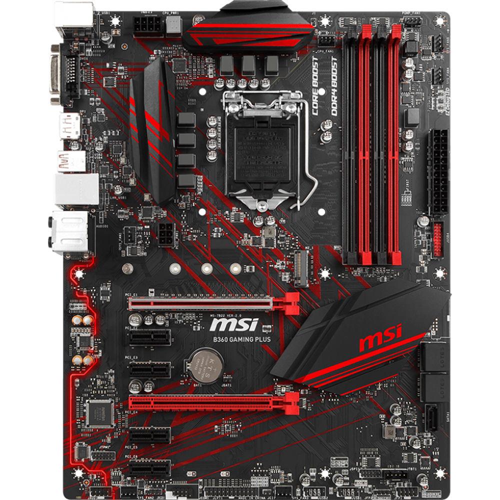 MSI B360 Gaming Plus LGA1151 ATX Motherboard