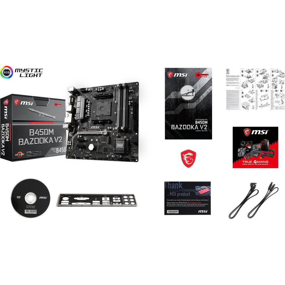 MSI B450M Bazooka v2 AM4 ATX Motherboard