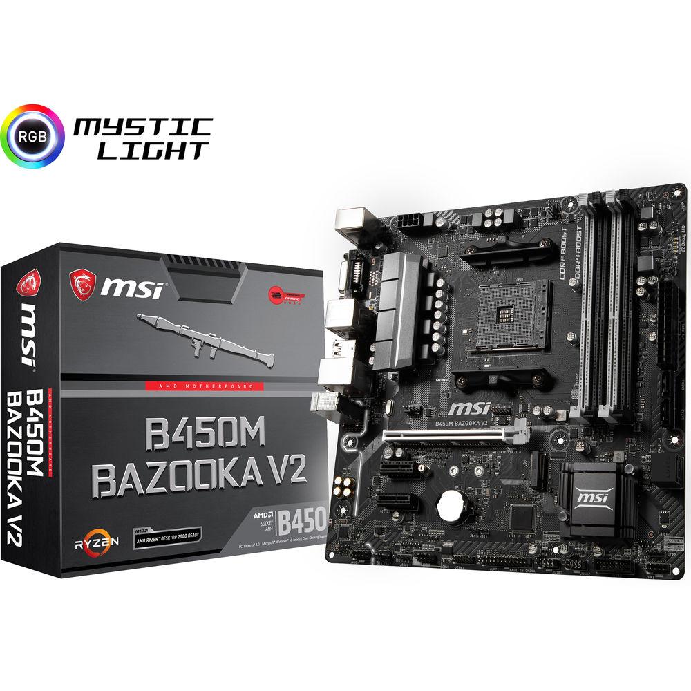 MSI B450M Bazooka v2 AM4 ATX Motherboard