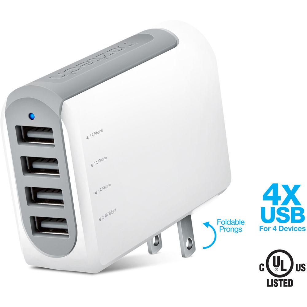 Naztech N260 Quad-Port USB Travel Charger