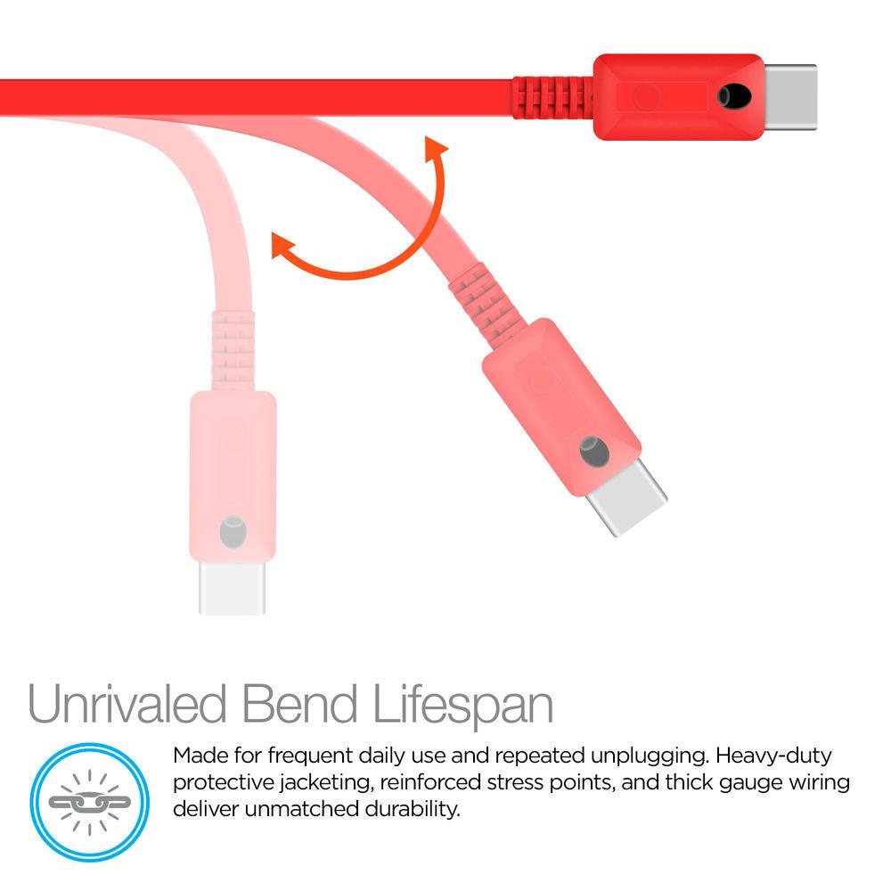 Naztech USB Type-C to Type-A Charge Sync Cable with LED Light