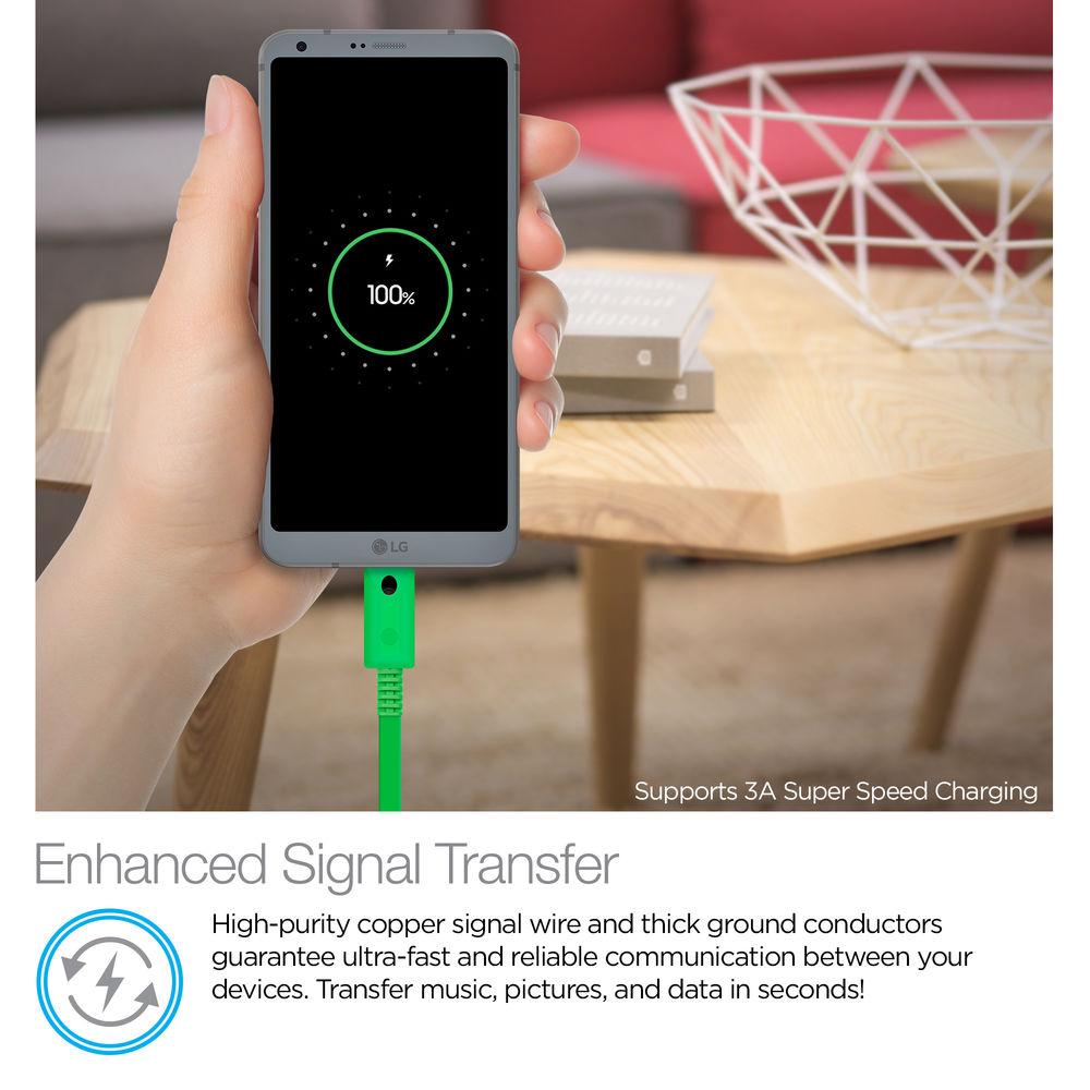 Naztech USB Type-C to Type-A Charge Sync Cable with LED Light