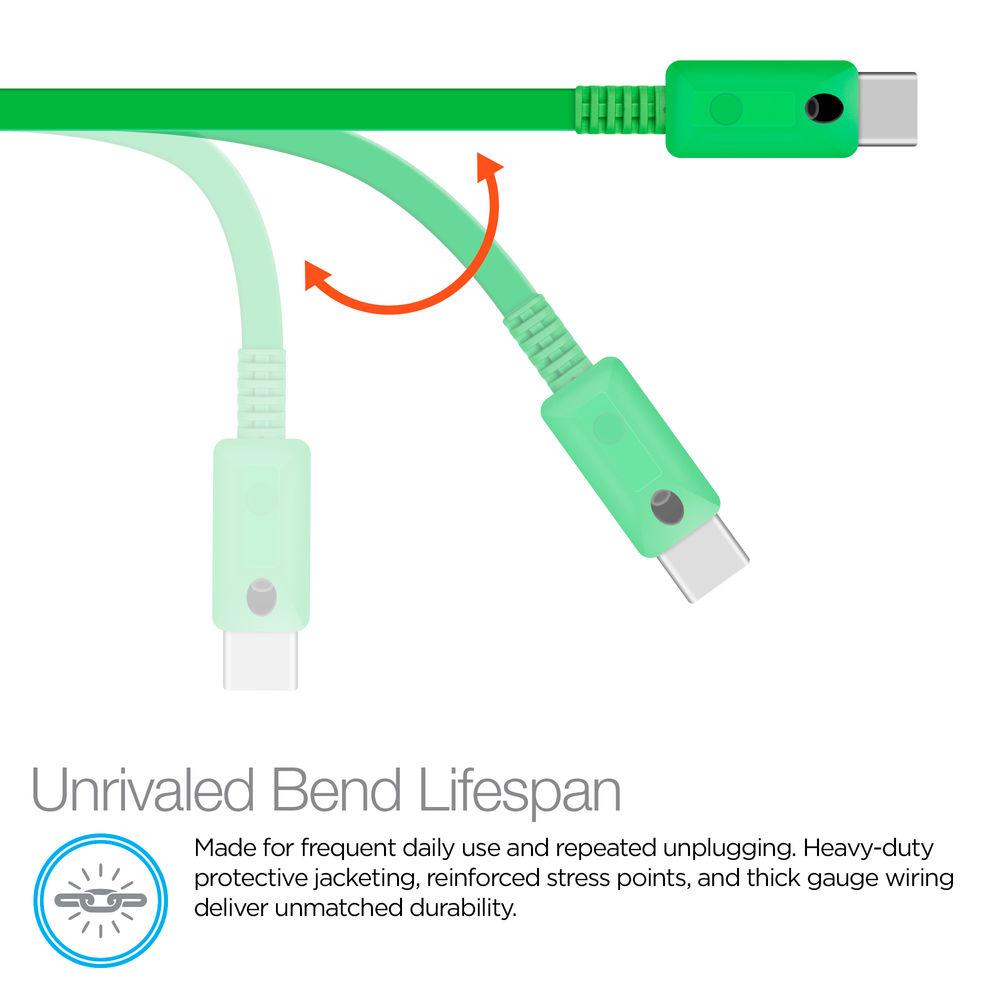 Naztech USB Type-C to Type-A Charge Sync Cable with LED Light