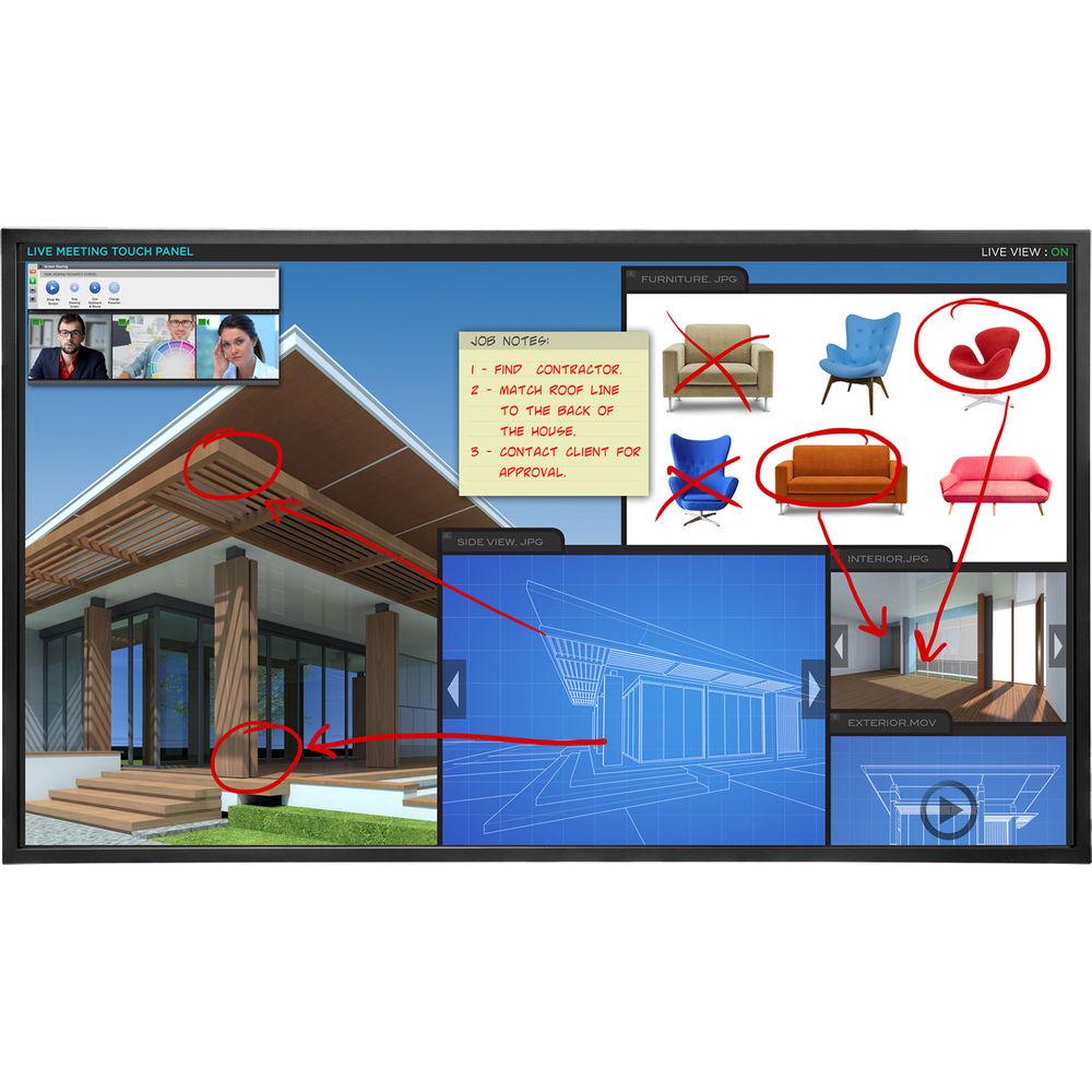 Planar Systems EP Series 65" Touchscreen Interactive 4K UHD LCD Display