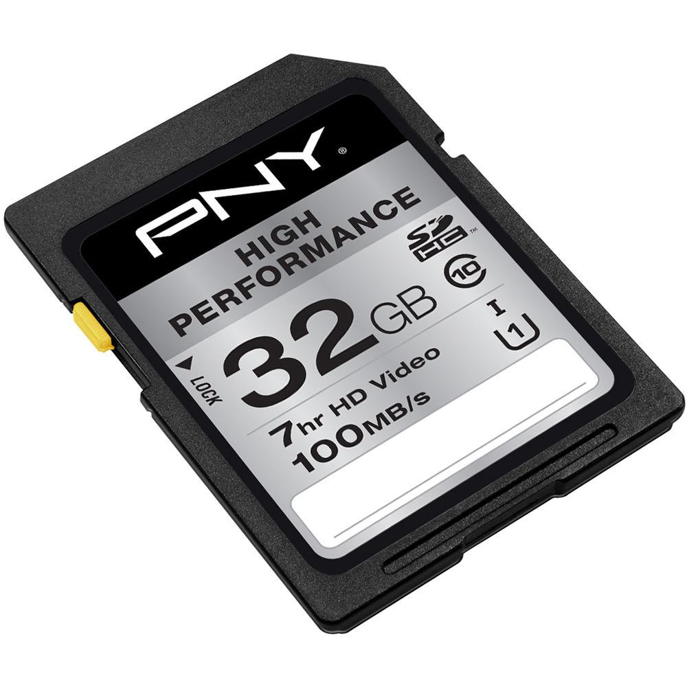 PNY Technologies 32GB High Performance UHS-I SDHC Memory Card