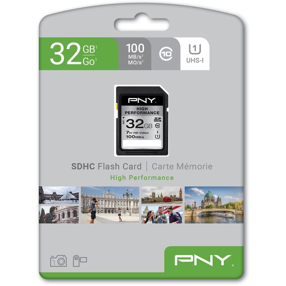 PNY Technologies 32GB High Performance UHS-I SDHC Memory Card