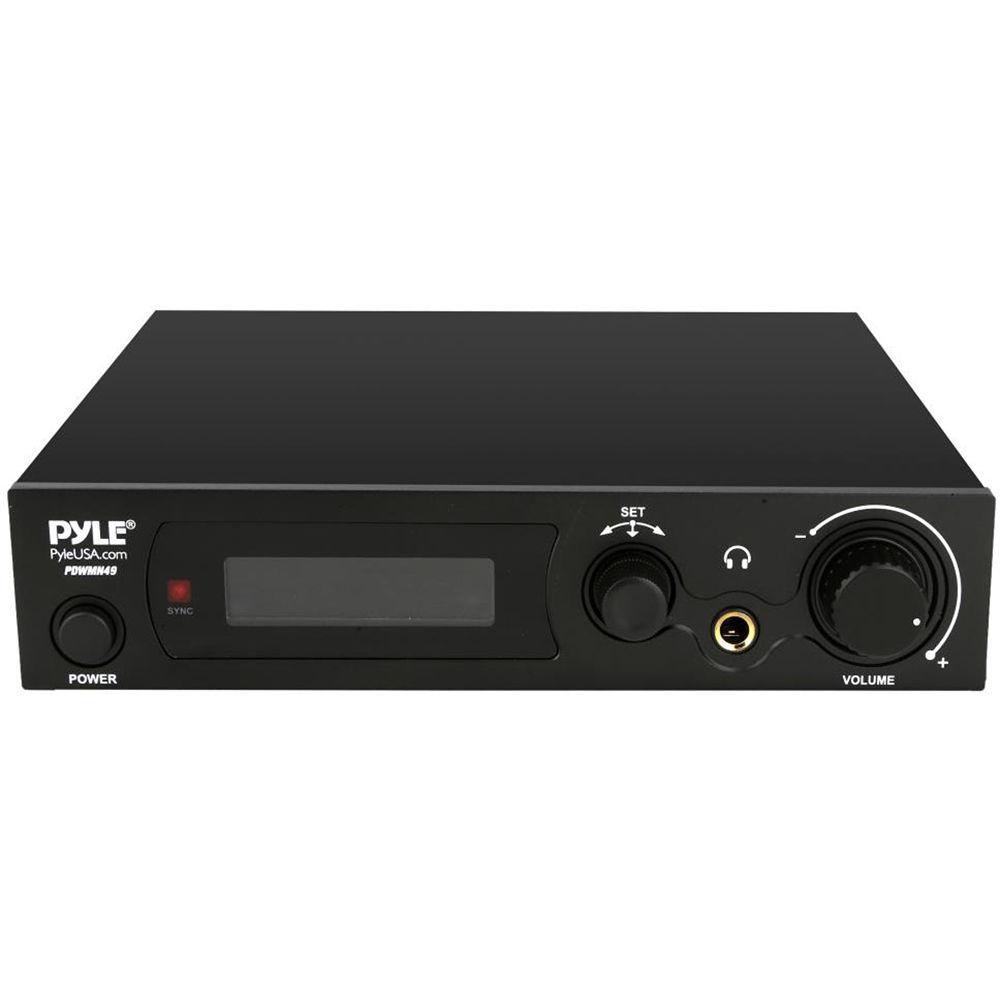 Pyle Pro Pro Audio In-Ear Monitor & Receiver - Stage IEM Mic System with Selectable Frequency