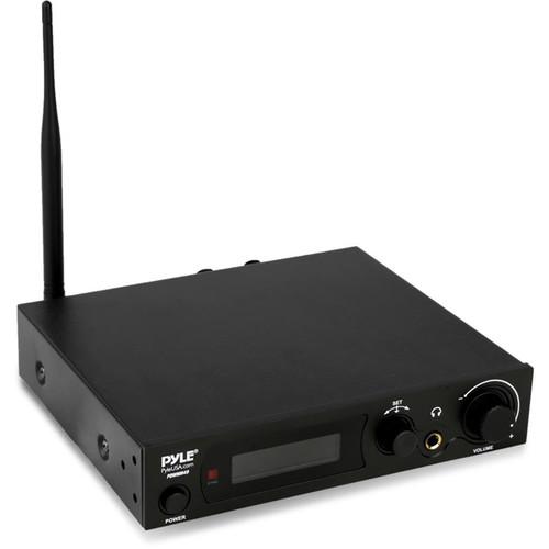 Pyle Pro Pro Audio In-Ear Monitor & Receiver - Stage IEM Mic System with Selectable Frequency