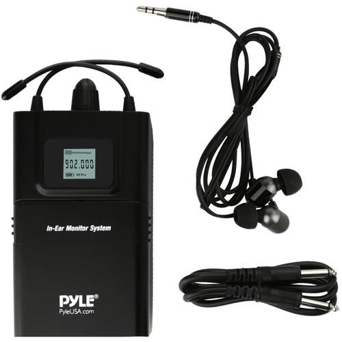 Pyle Pro Pro Audio In-Ear Monitor & Receiver - Stage IEM Mic System with Selectable Frequency