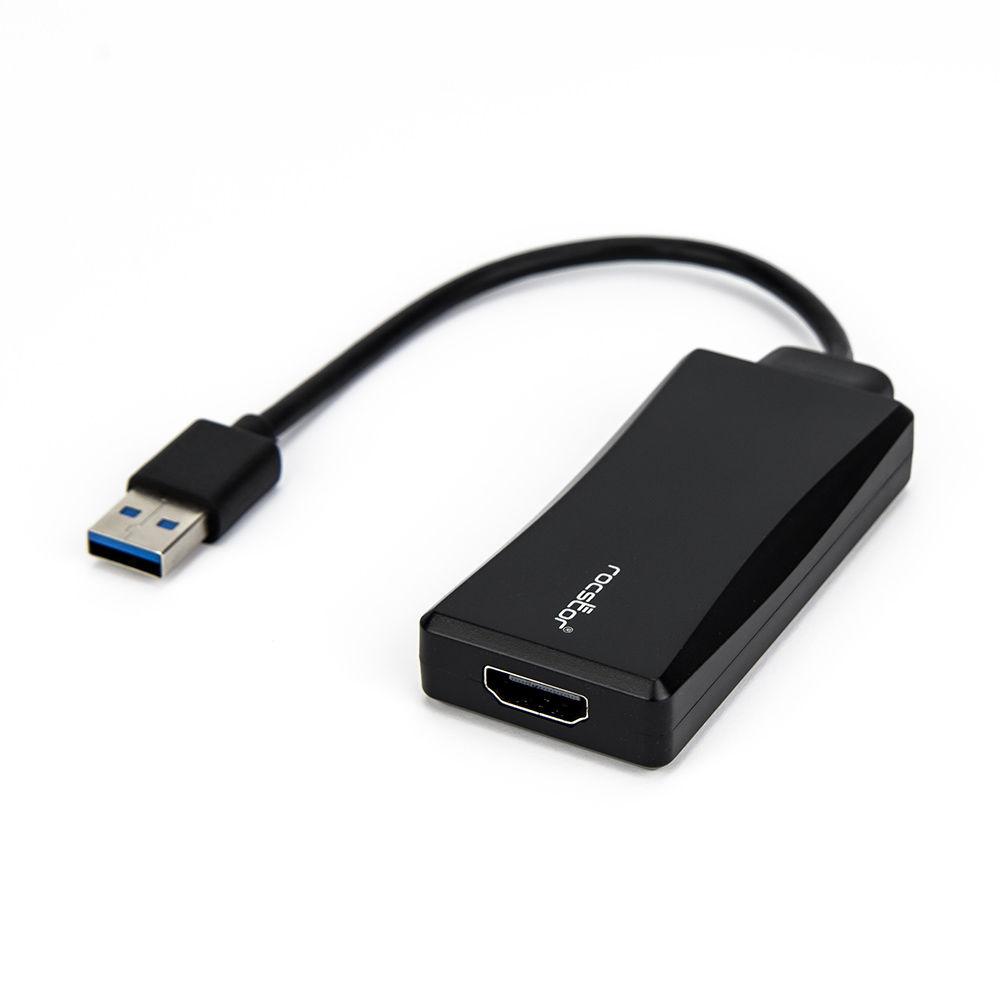 Rocstor Slim USB 3.0 Male to HDMI Female Video Graphics Adapter Cable