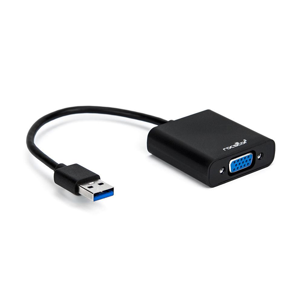 Rocstor USB 3.0 Male to VGA Female Video Graphics Adapter Cable