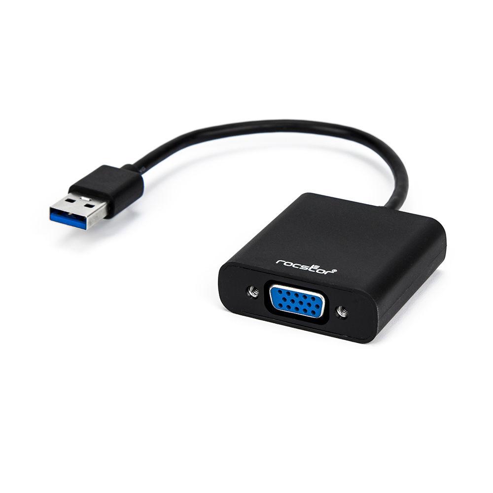 Rocstor USB 3.0 Male to VGA Female Video Graphics Adapter Cable