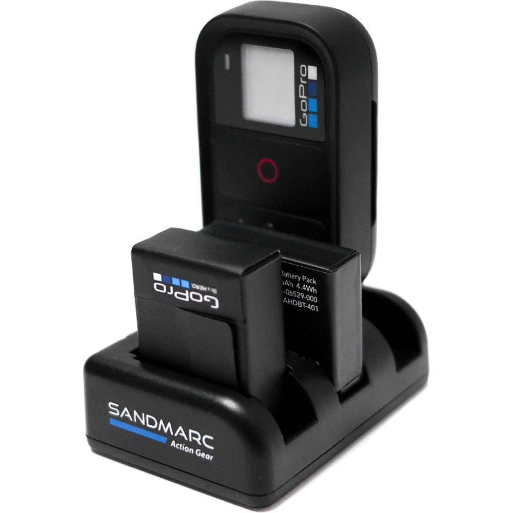 SANDMARC Procharge Charger for GoPro HERO4 3 and Smart Wi-Fi Remote