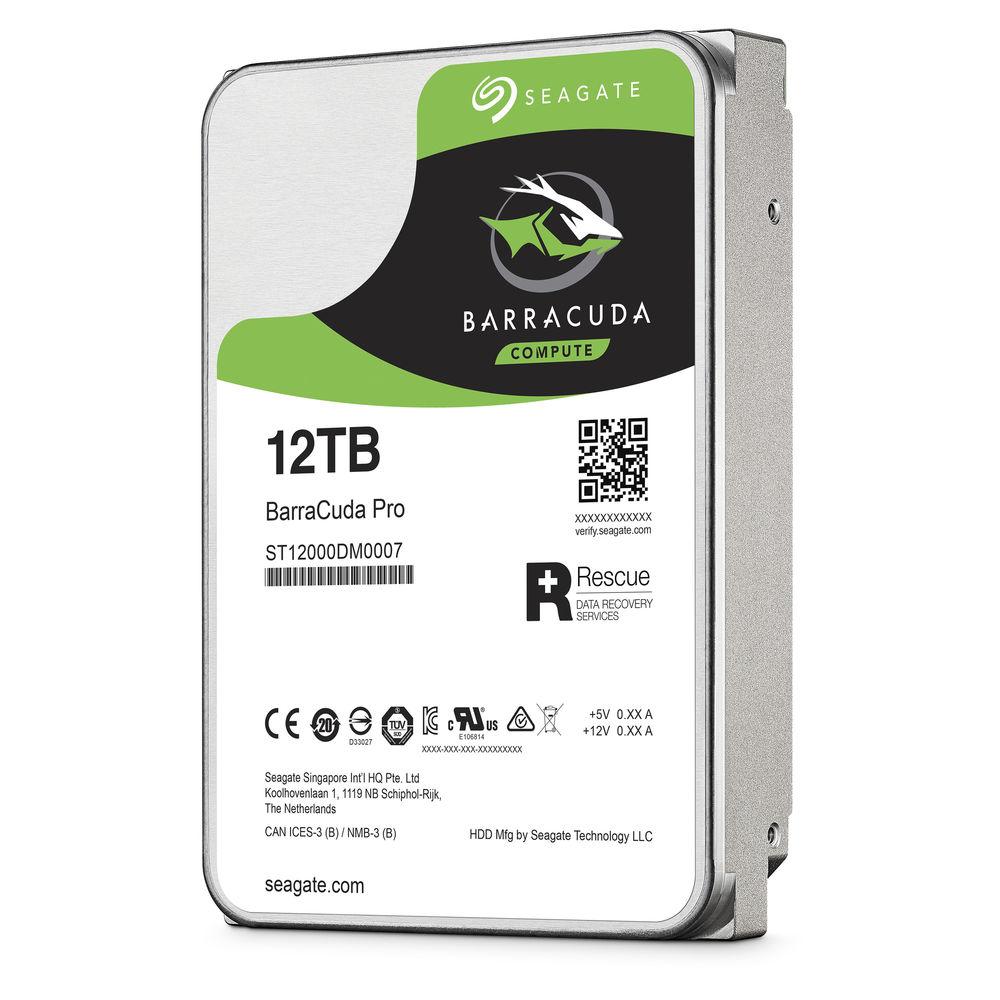 Seagate 12TB BarraCuda Pro 7200 rpm SATA III 3.5" Internal HDD