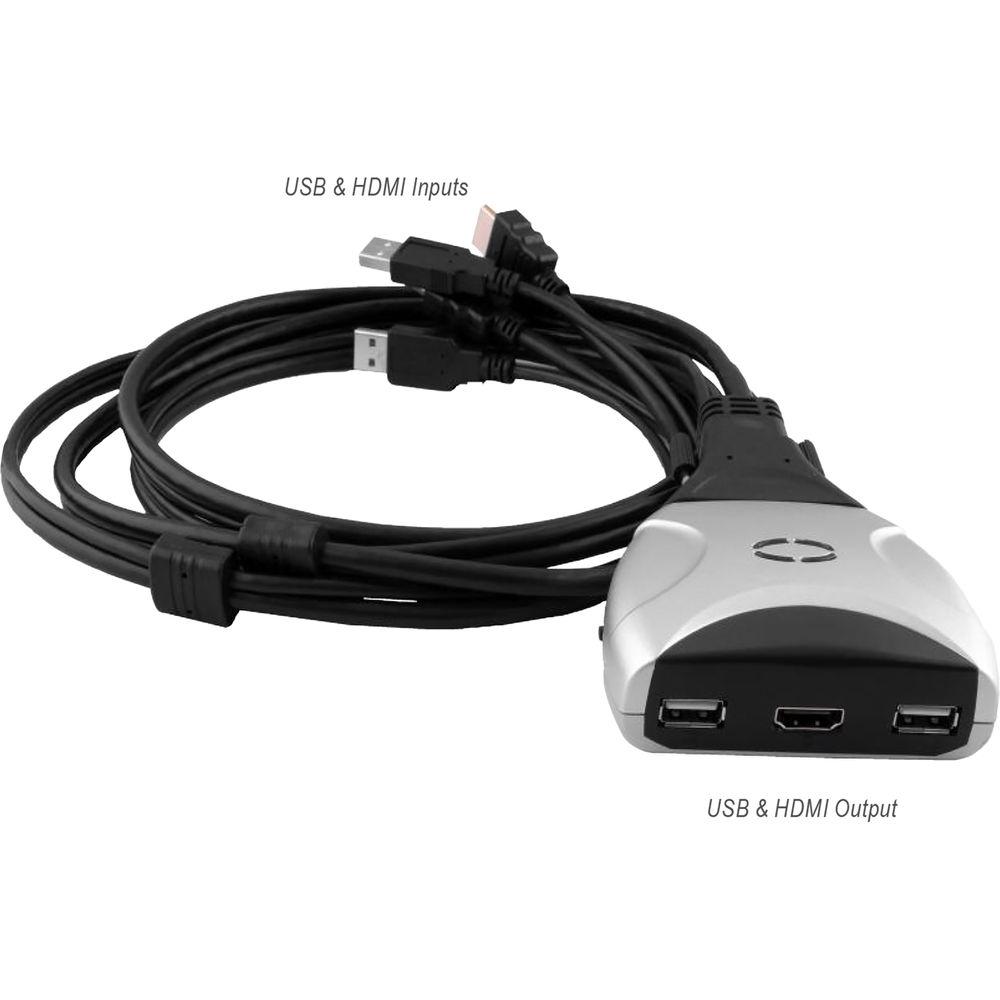 Smart-AVI 2-Port HDMI KVM Switch with Audio