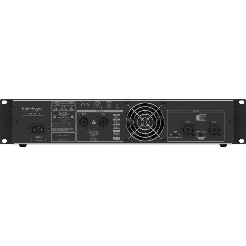 Behringer NX3000 Ultra-Lightweight, High-Density Class-D Stereo Power Amplifier