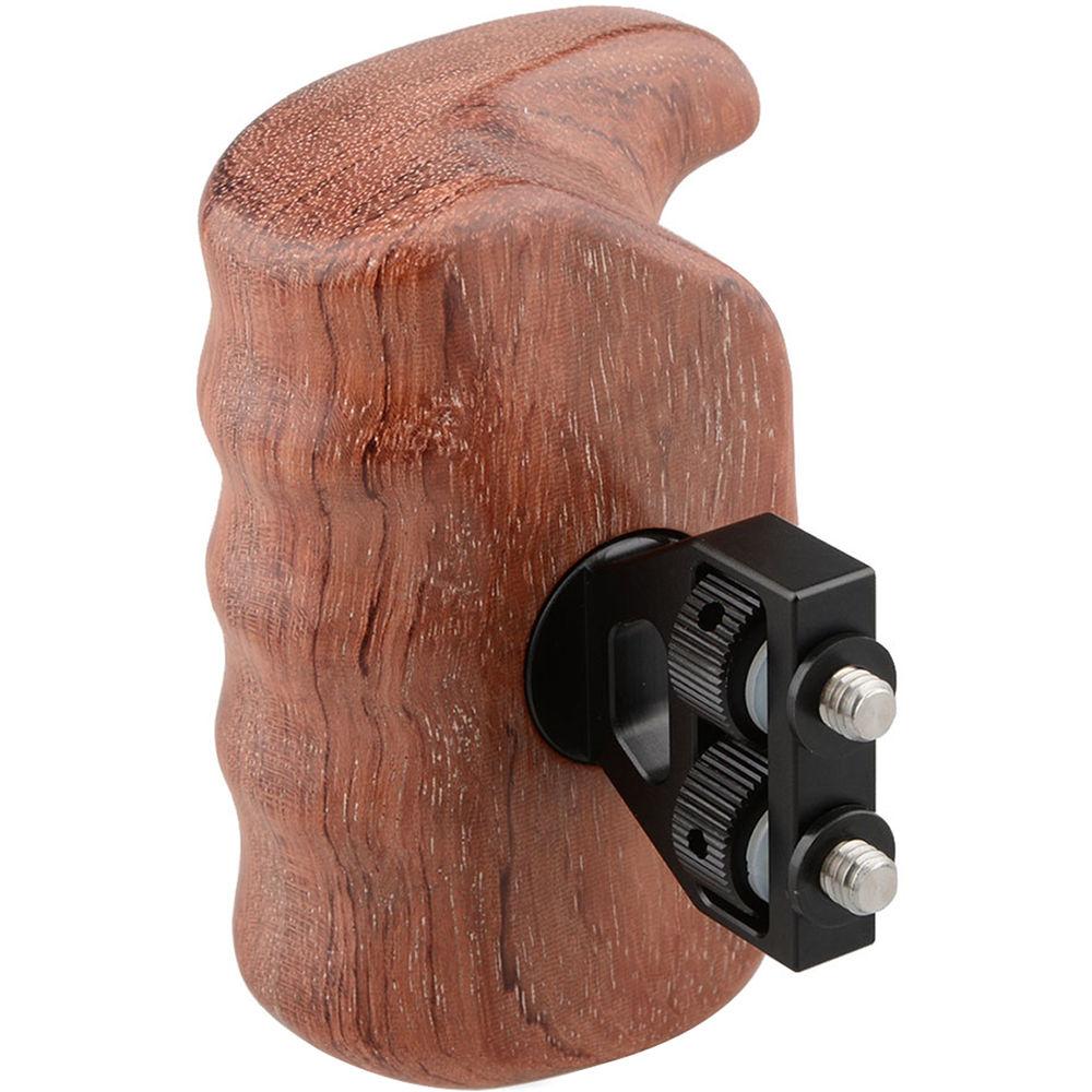 CAMVATE Right Hand Wood Handle Grip for Select DV and DSLR Camera Cages