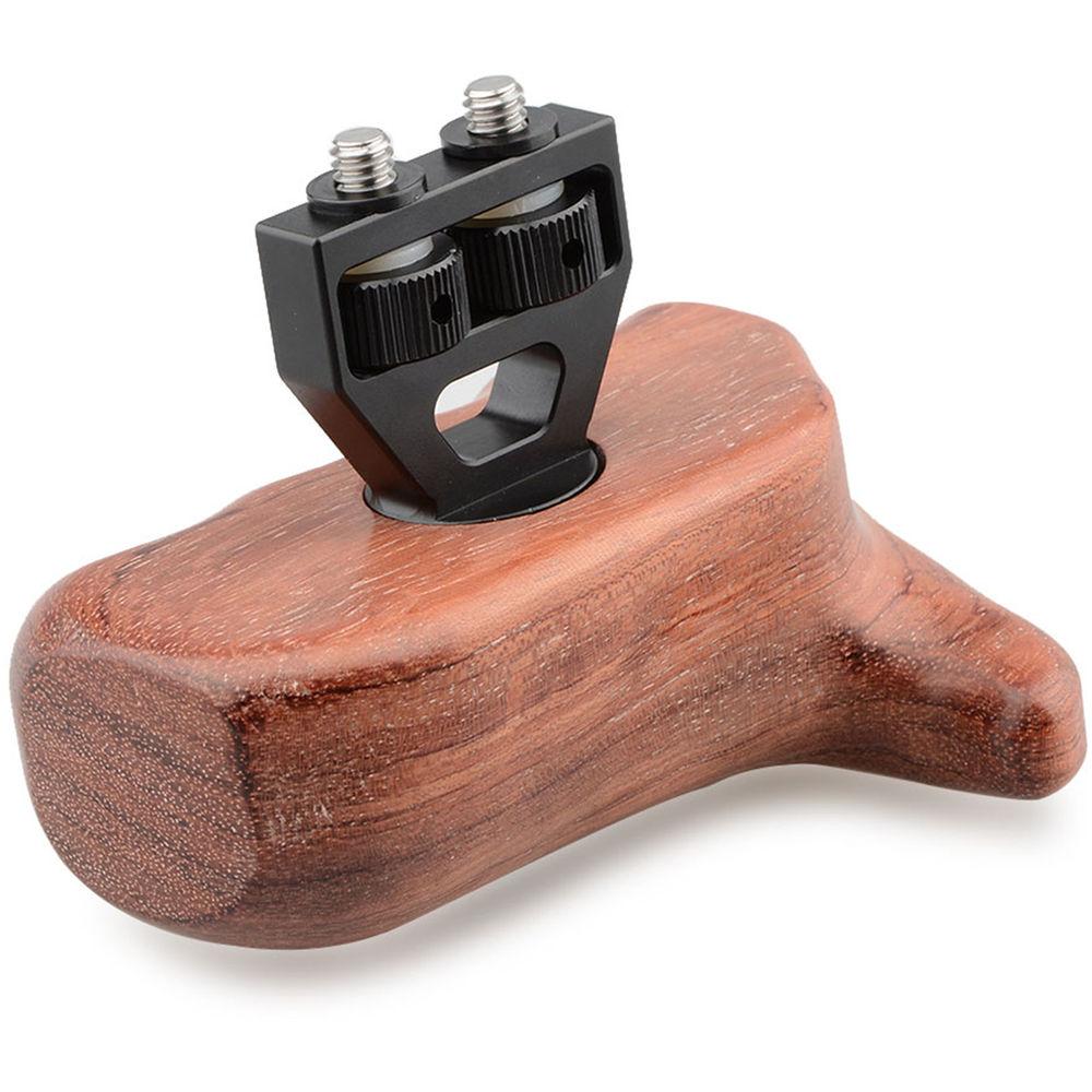CAMVATE Right Hand Wood Handle Grip for Select DV and DSLR Camera Cages