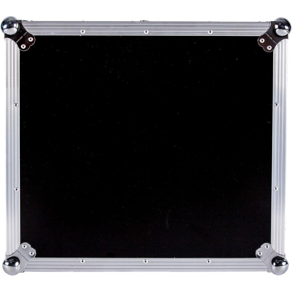 DeeJay LED 10RU Slant Mixer Rack 10RU Vertical Rack System with Caster Board