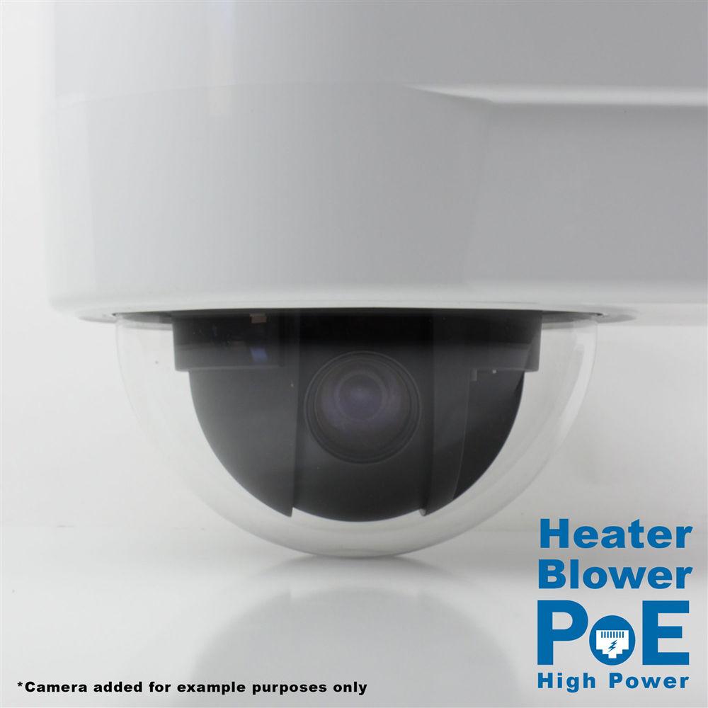 Dotworkz D3 Power Saver Outdoor Camera Enclosure with Heater & Blower, High-Power PoE Ready with Tinted Lens