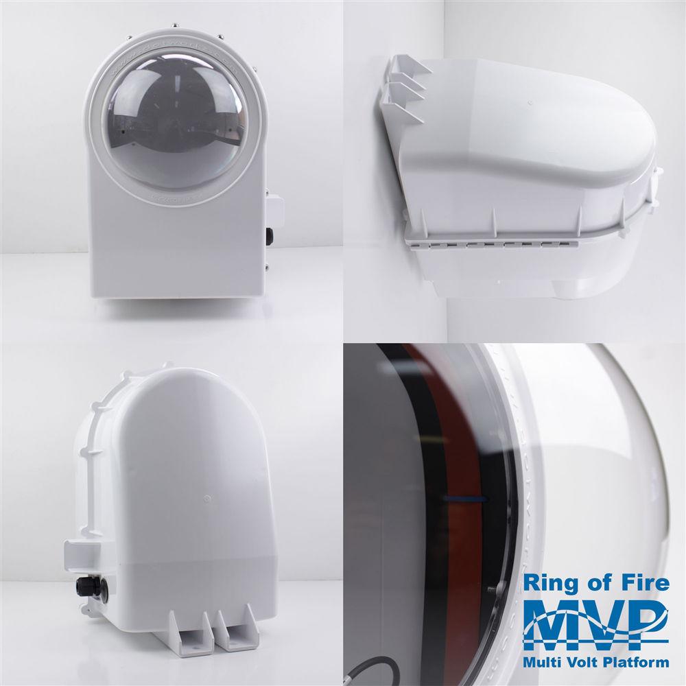 Dotworkz D3 Ring of Fire De-Icing Outdoor Camera Enclosure with MVP and Tinted Lens