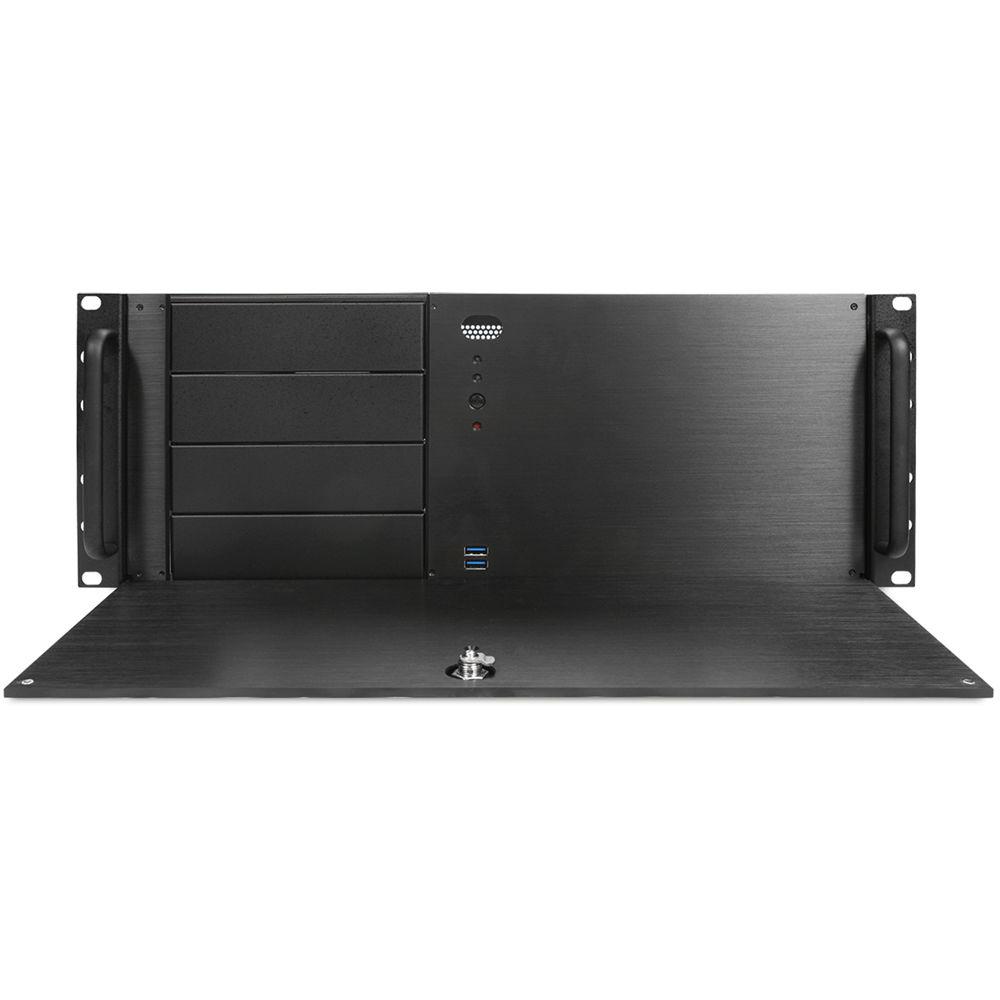 iStarUSA 4 RU Compact 4 x 5.25" Bay ATX Chassis with 400W Redundant Power Supply