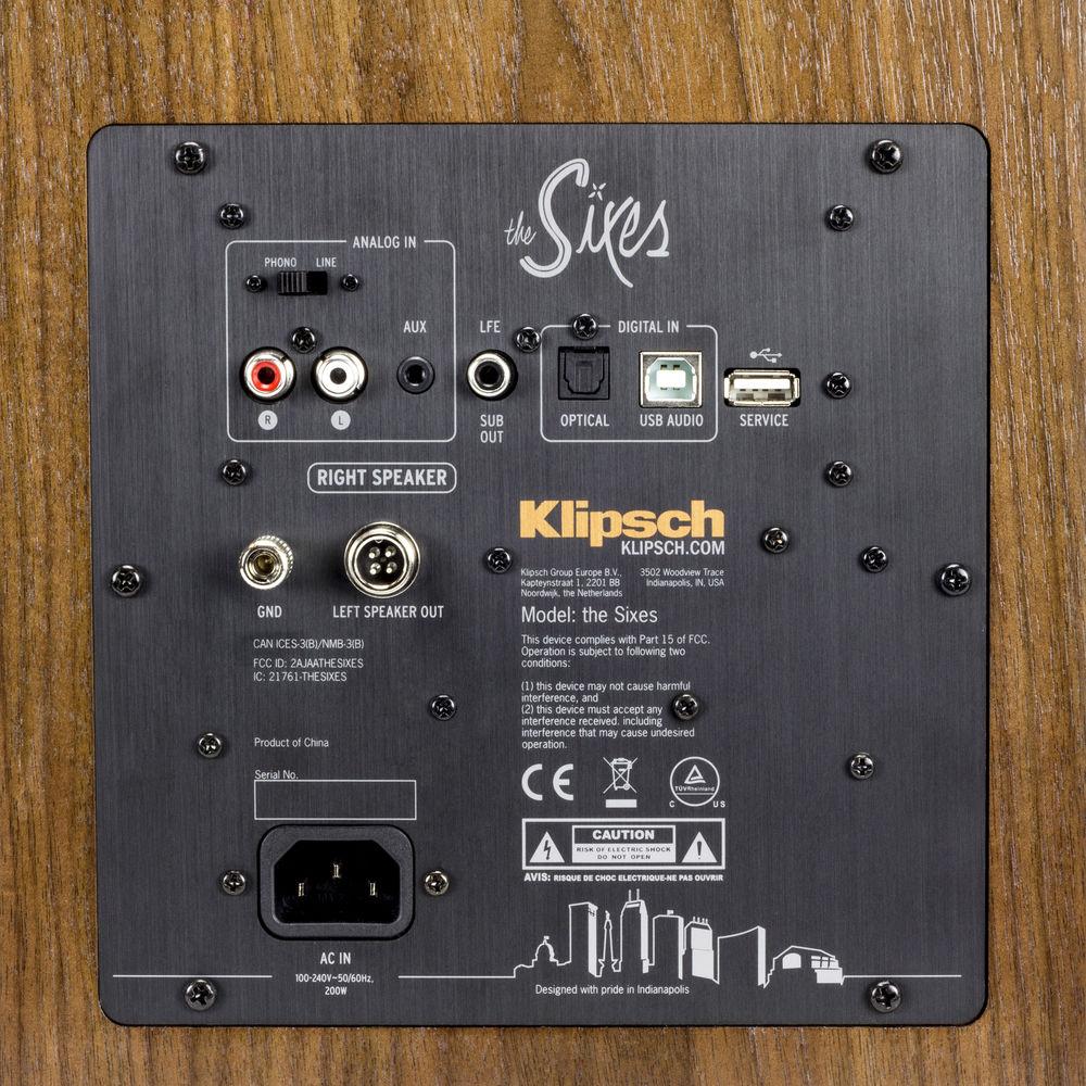 Klipsch The Sixes 2-Way Powered Bookshelf Loudspeakers