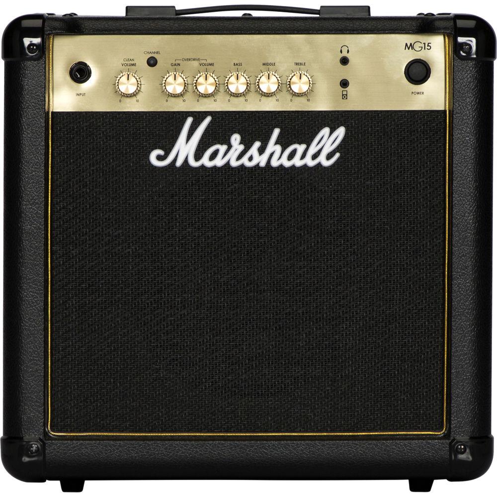 Marshall Amplification MG15G 4-Channel Solid-State Combo Amplifier with MP3 Input