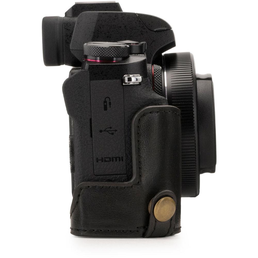 MegaGear Ever Ready Leather Camera Half Case and Strap for Canon PowerShot G1X Mark III