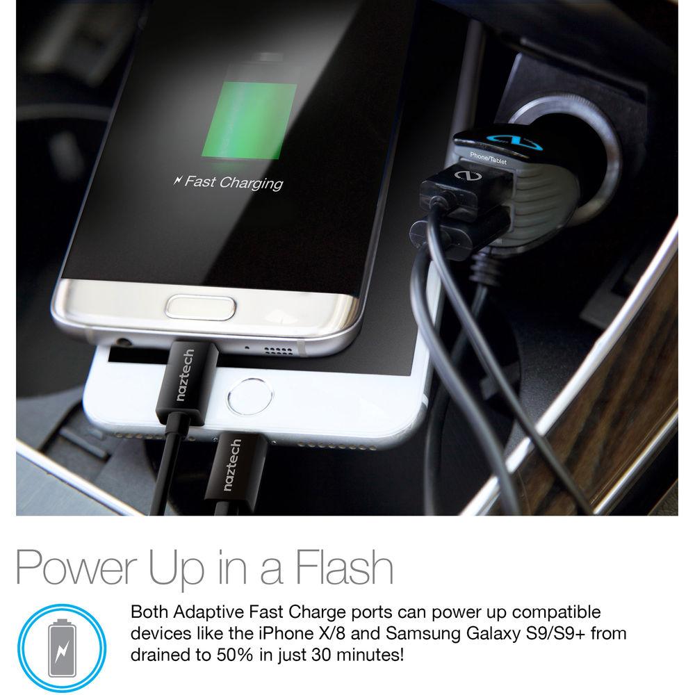 Naztech Adaptive Fast Charge Roadstar 5-Port USB Type-A Car Charger