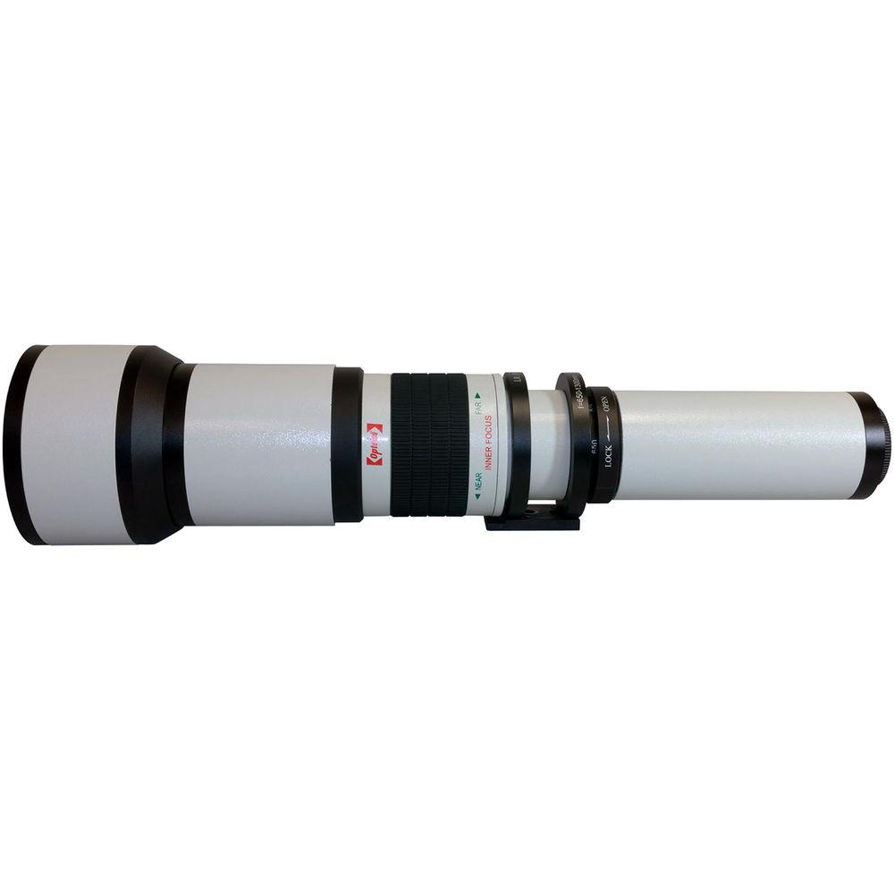 Opteka 650-1300mm f 8-16 Preset Telephoto Zoom Lens for T Mount