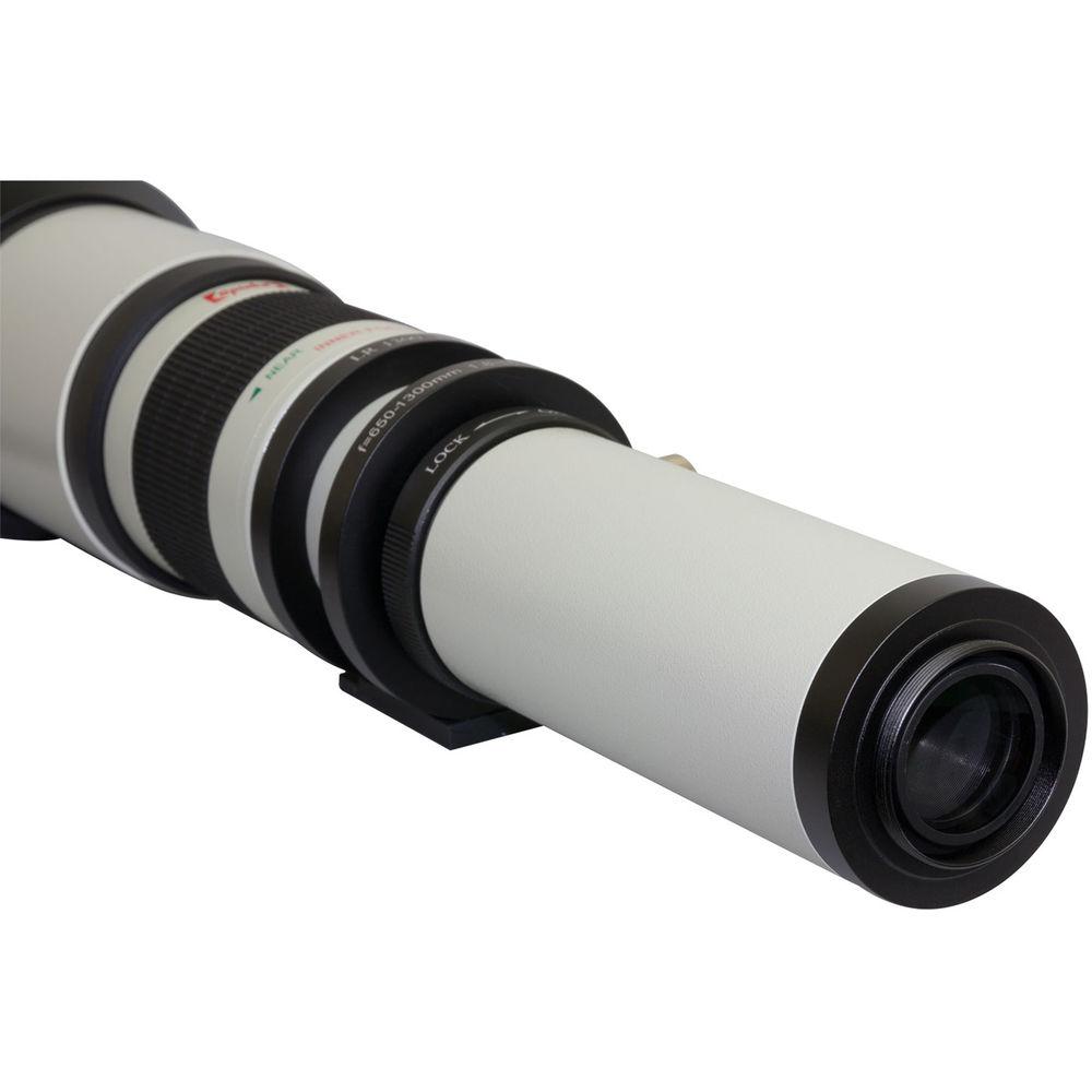 Opteka 650-1300mm f 8-16 Preset Telephoto Zoom Lens for T Mount