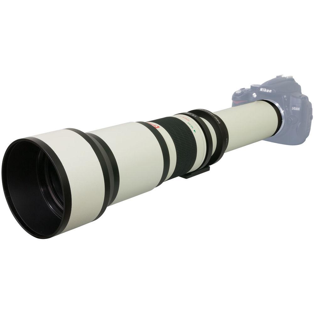 Opteka 650-1300mm f 8-16 Preset Telephoto Zoom Lens for T Mount