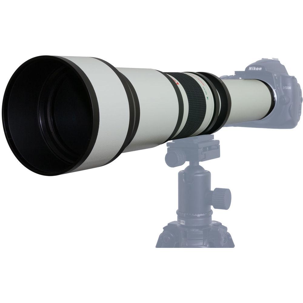 Opteka 650-1300mm f 8-16 Preset Telephoto Zoom Lens for T Mount