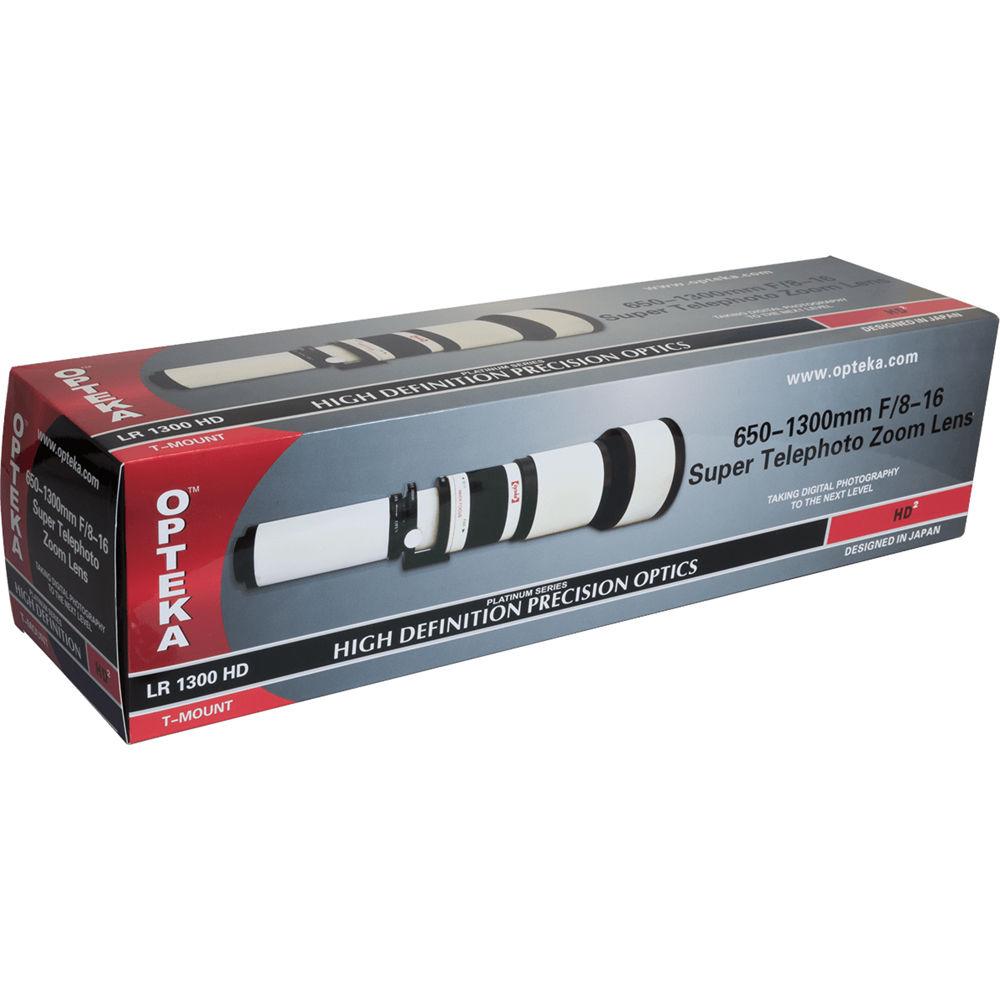Opteka 650-1300mm f 8-16 Preset Telephoto Zoom Lens for T Mount