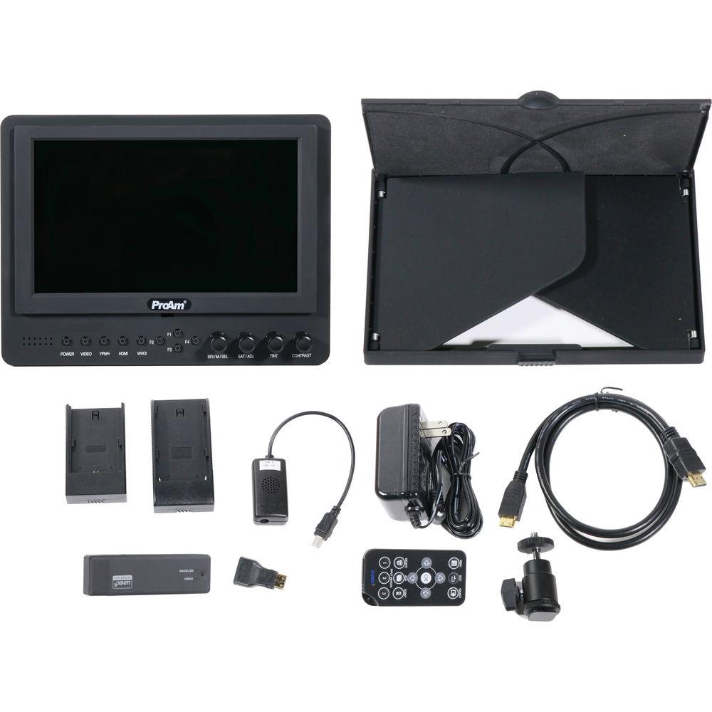 ProAm USA 7" Iris Pro Wireless HD On Camera Crane LCD Monitor