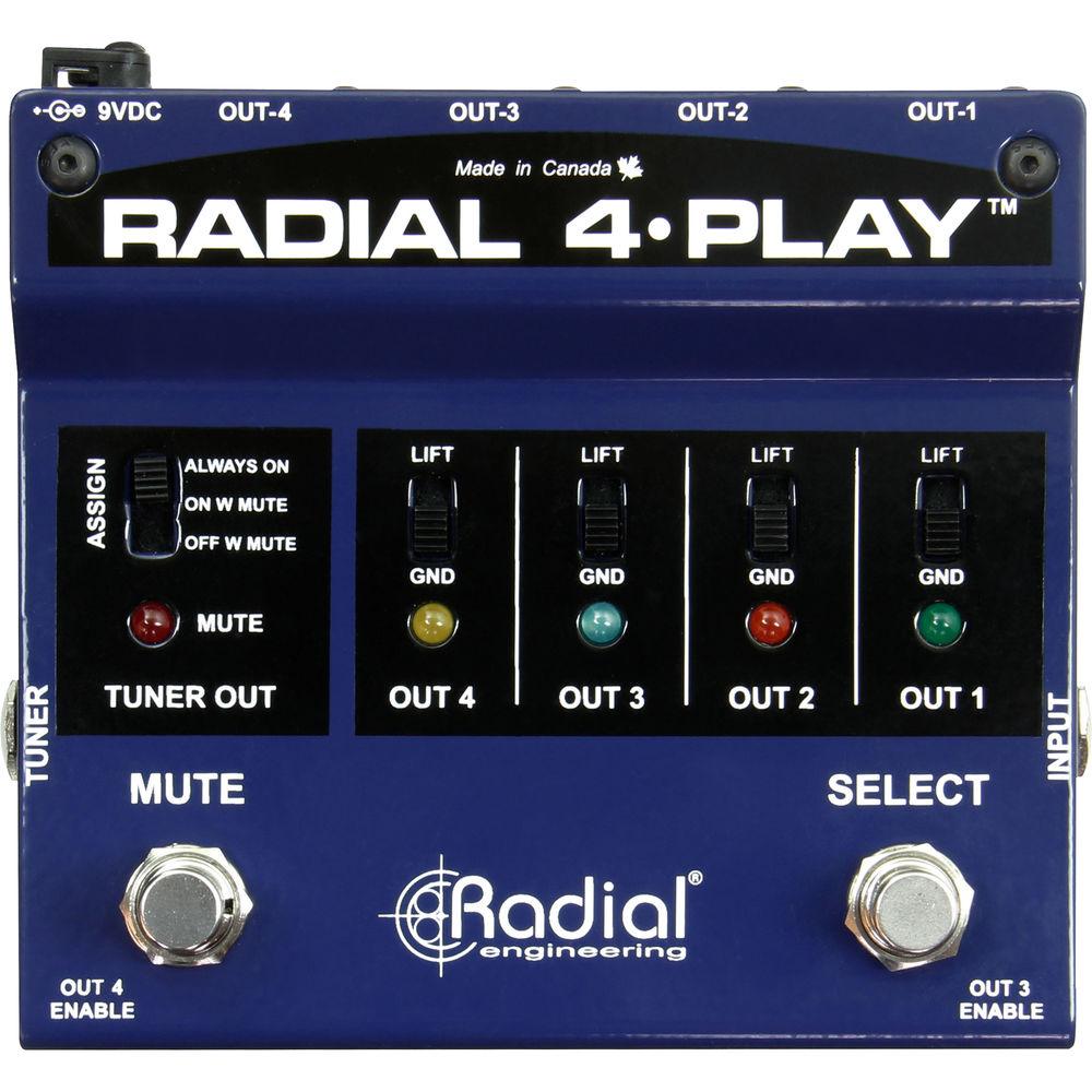 Radial Engineering 4-Play Multi-Output DI Box