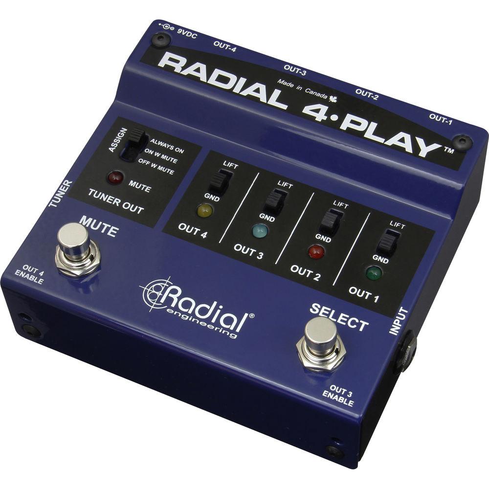 Radial Engineering 4-Play Multi-Output DI Box