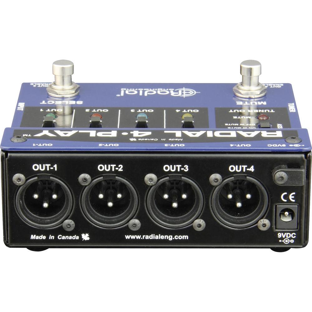 Radial Engineering 4-Play Multi-Output DI Box
