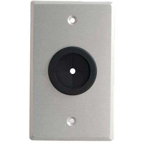 C2G Decorative Single-Gang Wall Plate with 1" Grommet for Cable Feed-Through