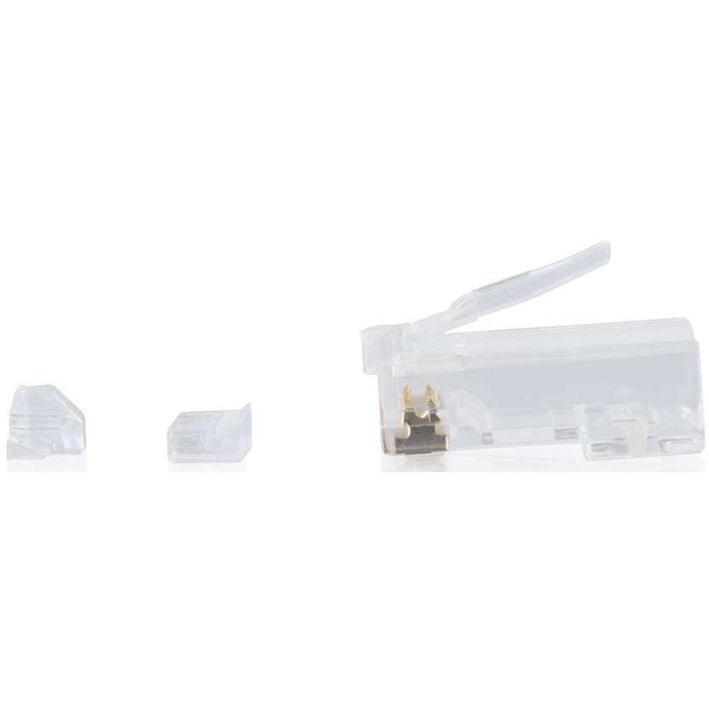 C2G RJ45 Cat6 Modular Plug For Round Solid Stranded Cable Multipack