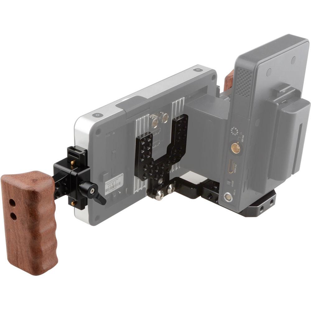 CAMVATE Wooden Handle Kit with Plates for SmallHD 700 Series