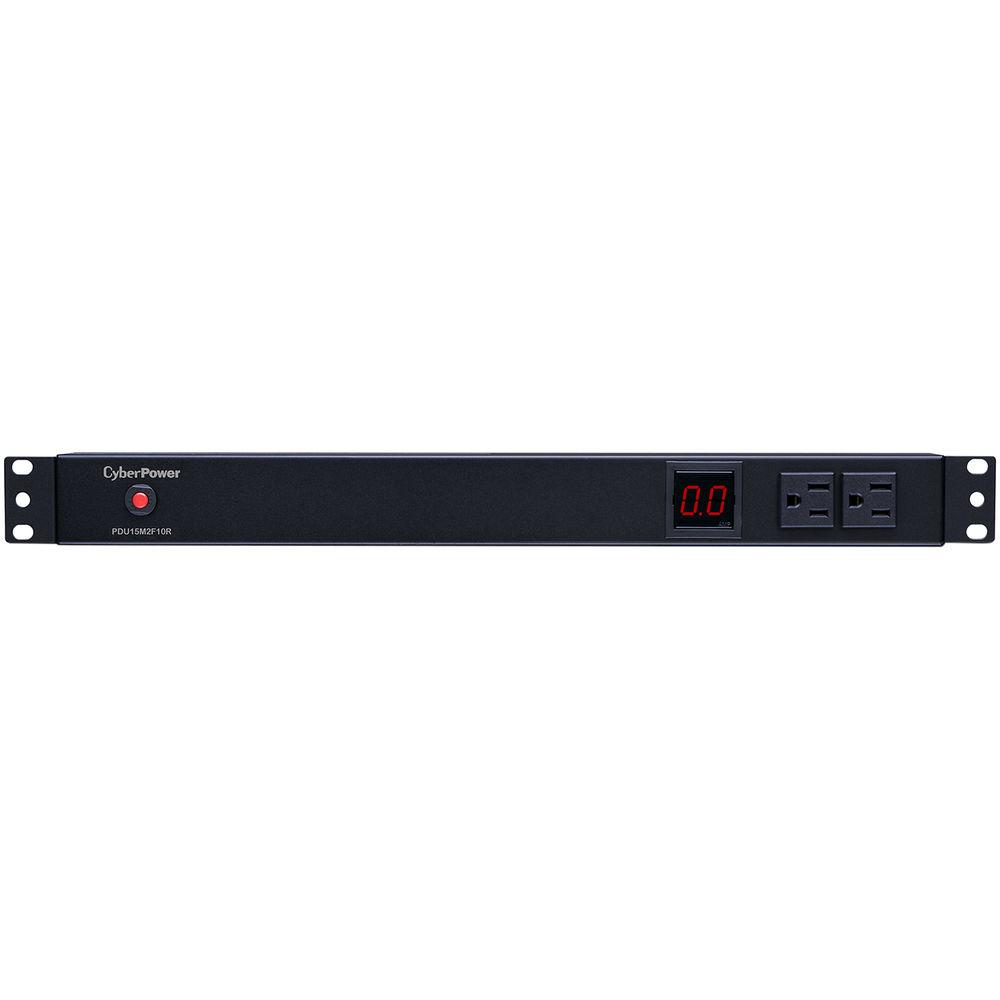 CyberPower Metered PDU12A 100-125 50 60 Nema 5-15P Plug, 12-Out 5-15R, OU,15