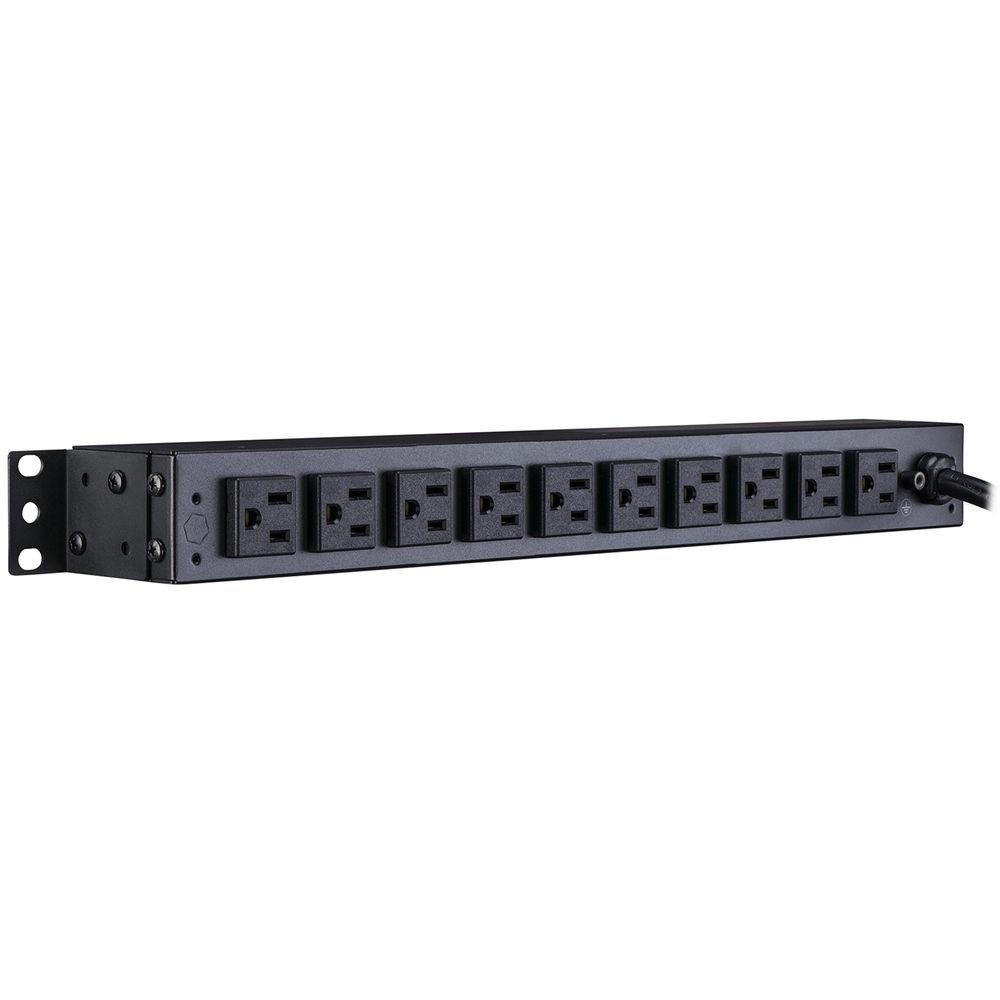 CyberPower Metered PDU12A 100-125 50 60 Nema 5-15P Plug, 12-Out 5-15R, OU,15