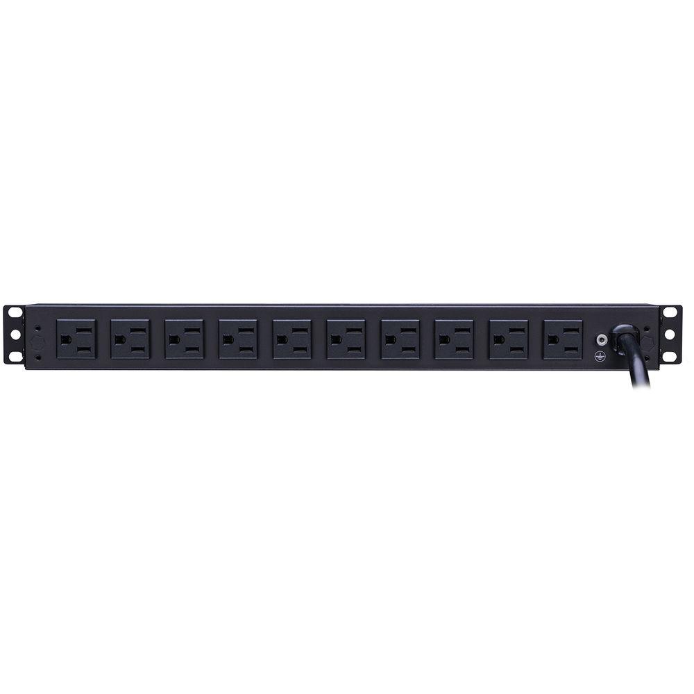 CyberPower Metered PDU12A 100-125 50 60 Nema 5-15P Plug, 12-Out 5-15R, OU,15