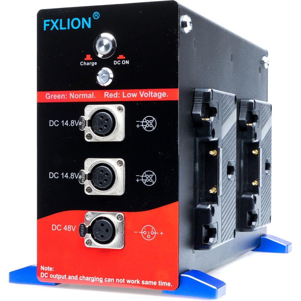 Fxlion Gold-Mount Adapter and Charger with 48V 10A Single 14.8 Dual Channel Output