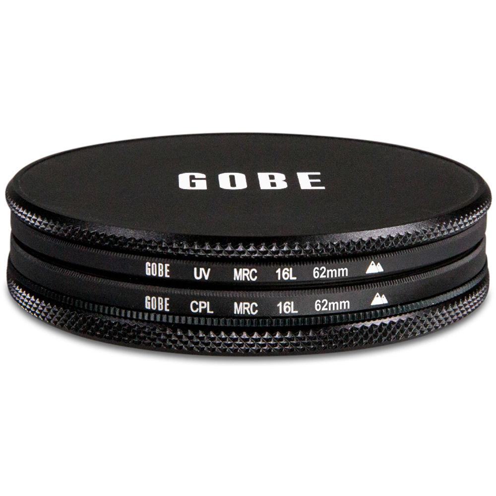 Gobe 62mm The Duet 2Peak UV and Circular Polarizer Filter Kit